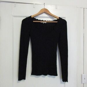 Almina Concept lettuce edge long sleeve top